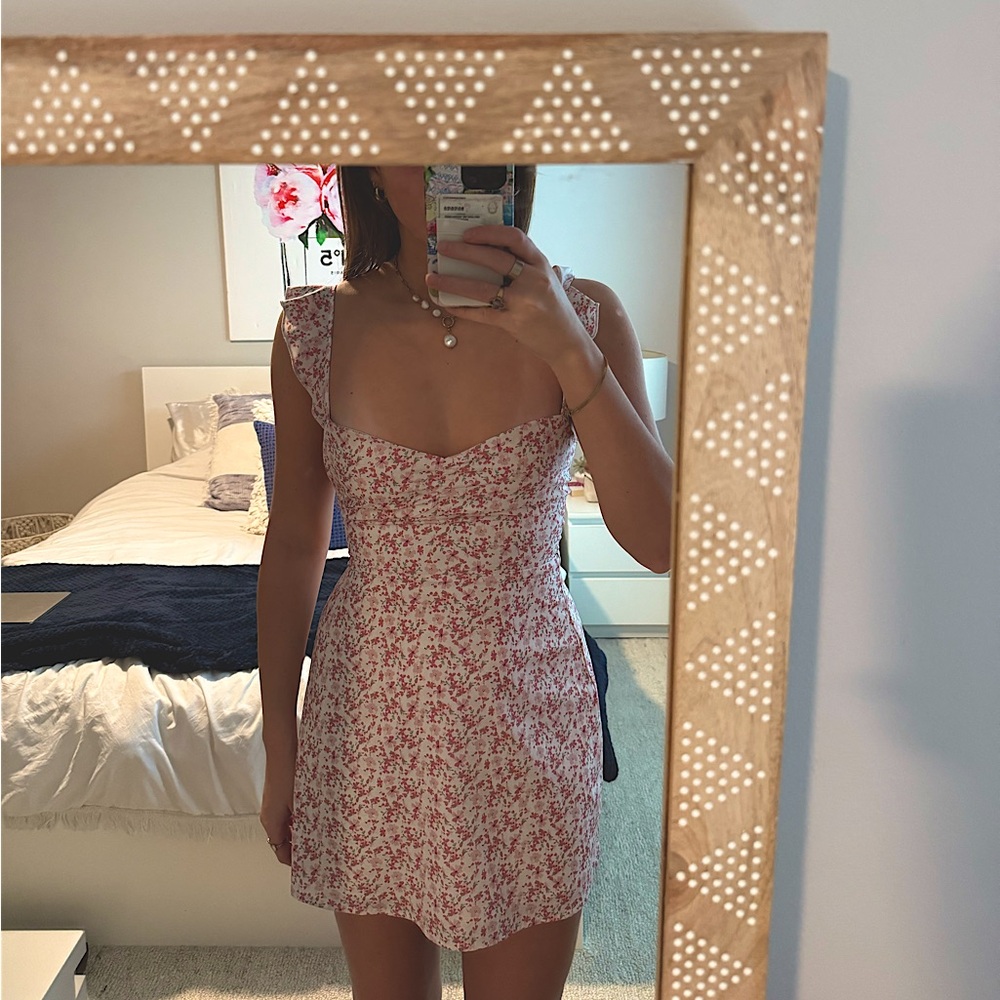 Princess Polly floral, pink, mini dress